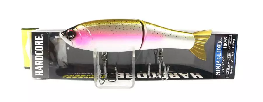 Yo Zuri Duel Hardcore Ninja Glider 180SS Медленно тонущая приманка R1200-RT (3182)