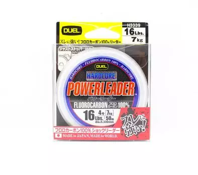 Yo Zuri Duel Hardcore Power Leader Флюорокарбон 16 фунтов 50 м H3339 (1158) чистый