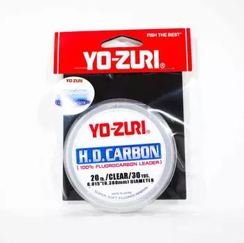 Yo Zuri Duel HD Carbon Флюорокарбон 30 ярдов 20 фунтов R889-CL (0894) чистый