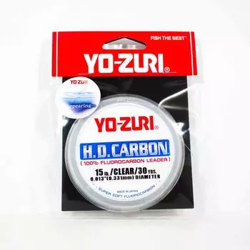 Yo Zuri Duel HD Carbon Фторуглерод 30 ярдов 15 фунтов R888-CL (0887) чистый