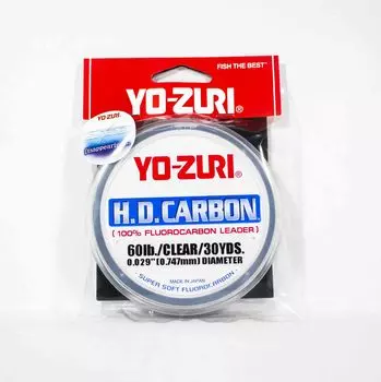 Yo Zuri Duel HD Carbon Фторуглерод 30 ярдов 60 фунтов R894-CL (0948) чистый