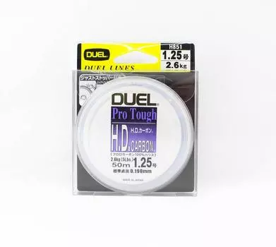 Yo Zuri Duel HD Pro Tough Leader, флюорокарбон, 50 м, размер 1,25, 5 фунтов H851 2096 чистый