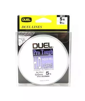 Yo Zuri Duel HD Pro Tough Leader Флюорокарбон, 50 м, размер 5, 20 фунтов H813 (7726) чистый