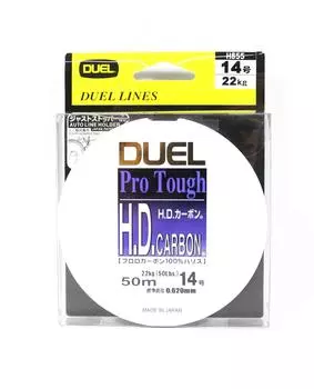 Yo Zuri Duel HD Pro Tough Leader, флюорокарбон, 50 м, размер 14, 50 фунтов H855 (2072) чистый
