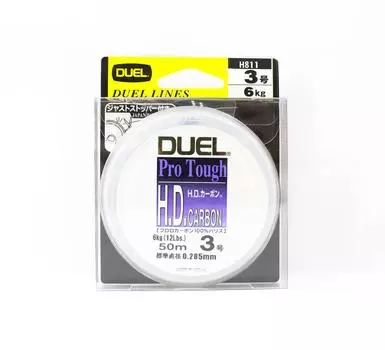 Yo Zuri Duel HD Pro Tough Leader Флюорокарбон 50м Размер 3 12 фунтов H811 (7702) чистый
