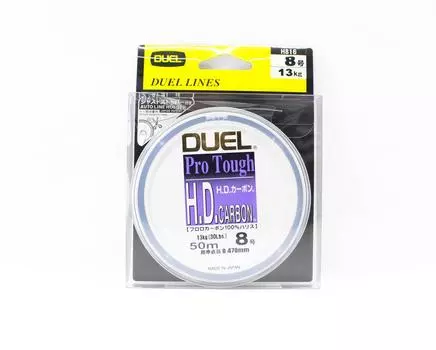Yo Zuri Duel HD Pro Tough Leader, флюорокарбон, 50 м, размер 8, 30 фунтов H816 (7757) чистый