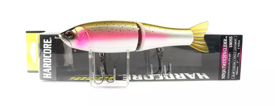 Yo Zuri Duel Ninja Twitch n Glider 180SS Медленно тонущая приманка R1202-RT (3380)