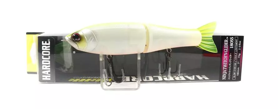 Yo Zuri Duel Ninja Twitch n Glider 180SS Медленно тонущие приманки R1202-GPCL (3366)