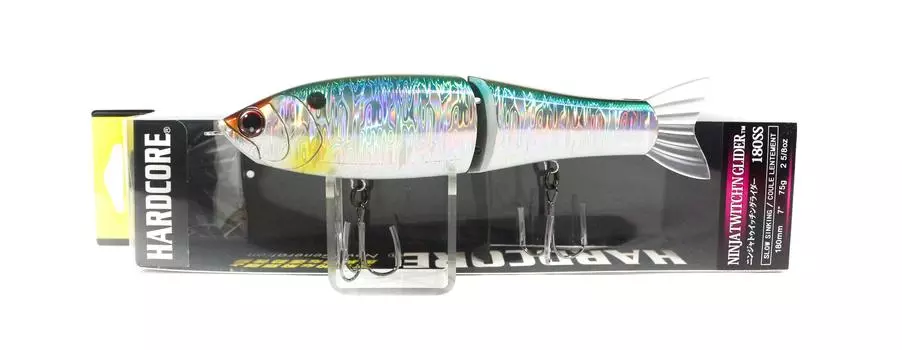 Yo Zuri Duel Ninja Twitch n Glider 180SS Медленная тонущая приманка R1202-HSH (3335)