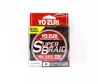 Yo Zuri Duel PE Леска Супер Плетеная 150YDS 10Lbs 0.15mm Желтый R1260-Y (5566) жёлтый