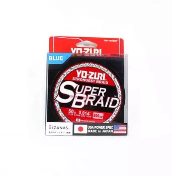 Yo Zuri Duel PE леска Super Braid 300YDS 50 фунтов (0,36 мм) Синий R1269-B (1378) синий