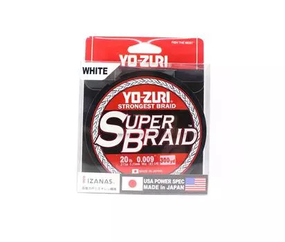 Yo Zuri Duel PE леска Super Braid 300YDS 20 фунтов 0,23 мм белая R1266-W 1909 г. белый
