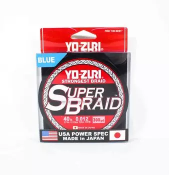 Yo Zuri Duel PE леска Super Braid 300YDS 40 фунтов (0,32 мм) Синий R1268-B (1354) синий