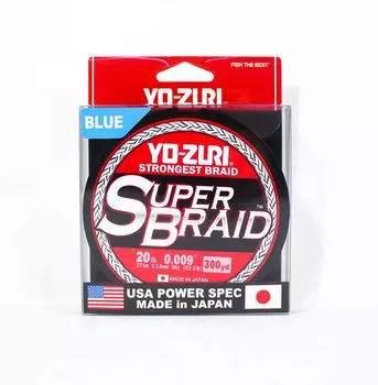 Yo Zuri Duel PE леска Super Braid 300YDS 20 фунтов (0,23 мм) Синий R1266-B (1316) синий