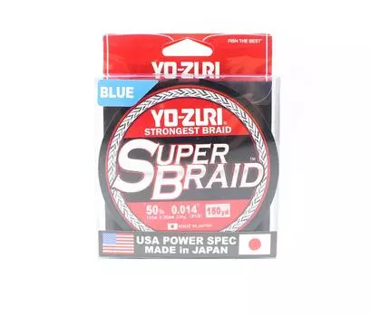 Yo Zuri Duel PE леска Super Braid 150 ярдов 50 фунтов (0,36 мм) Синий R1261-B (1217) синий