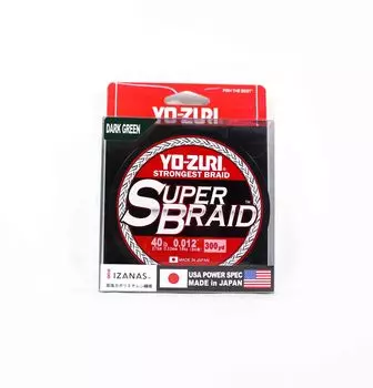 Yo Zuri Duel PE Line Super Braid 300YDS 40Lbs (0.32мм) Зеленый R1268-DG (1347)