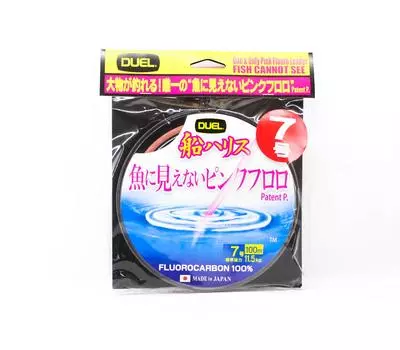 Yo Zuri Duel Pink Fish Cannot See Флюорокарбон 100м 11,5кг H4401-SP (8538) розовый