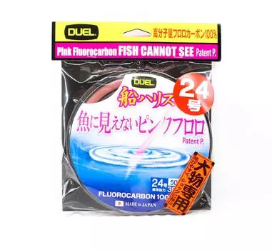 Yo Zuri Duel Pink Fish Cannot See Флюорокарбон 50м 36кг H4436-SP (9689) розовый