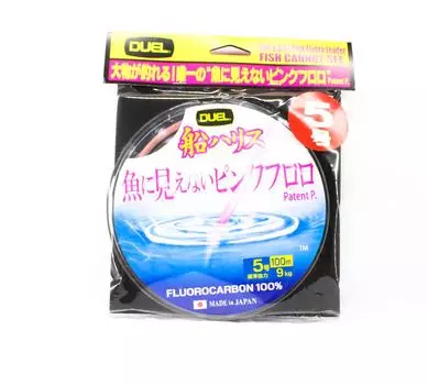 Yo Zuri Duel Pink Fish Cannot See Флюорокарбон 100м 9кг H4399-SP (8514) розовый