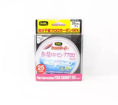 Yo Zuri Duel Розовая рыба не видит флюорокарбон 50 м 25 фунтов H4379-SP (8316) розовый