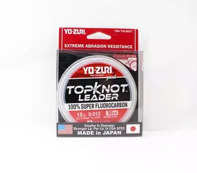 Yo Zuri Duel Topknot Leader Фторуглерод 15 фунтов 30 ярдов 0,33 мм R1228-NC (06:30) чистый