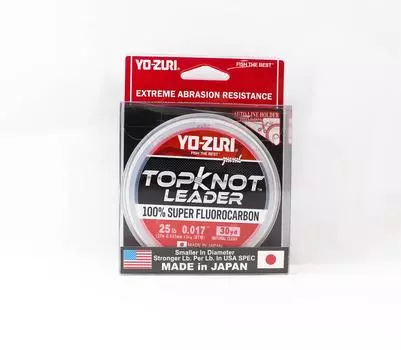 Yo Zuri Duel Topknot Leader Фторуглерод 25 фунтов 30 ярдов 0,435 мм R1230-NC (0678) чистый