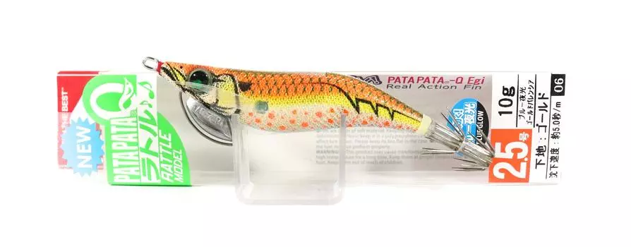 Yo Zuri Egi Pata Pata Q Rattle Squid Jig Тонущая приманка 2,5 A1723-BLGV (5104)