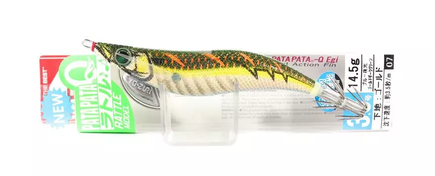 Yo Zuri Egi Pata Pata Q Rattle Squid Jig Тонущая приманка 3.0 A1724-BLGD (5319)