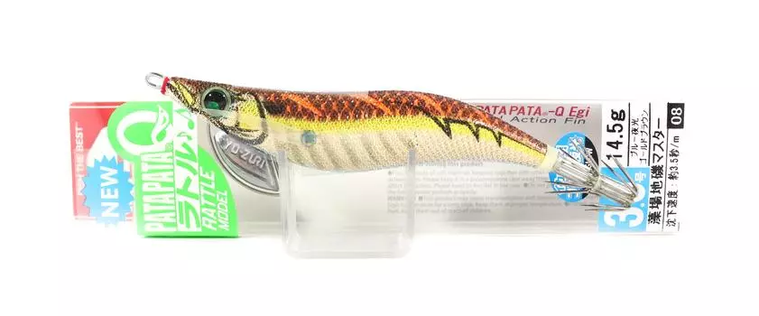 Yo Zuri Egi Pata Pata Q Rattle Squid Jig Тонущая приманка 3.0 A1724-BLBW (5326)