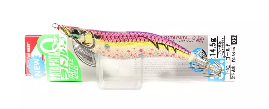 Yo Zuri Egi Pata Pata Q Rattle Squid Jig Тонущая приманка 3.0 A1724-BLGS (5296)