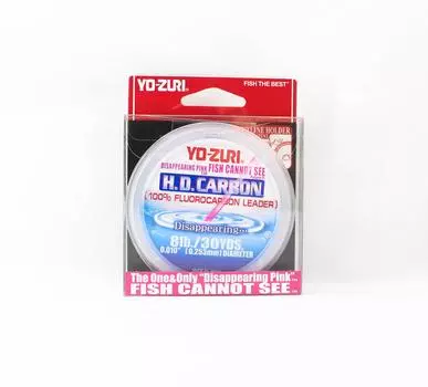 Yo Zuri HD Carbon Фторуглерод розовый 100% 30 ярдов 8 фунтов R885-DP (1334) розовый