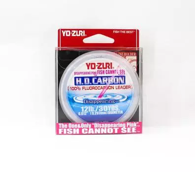 Yo Zuri HD Carbon Фторуглерод Розовый 100% 30 ярдов 12 фунтов R887-DP (1358) розовый