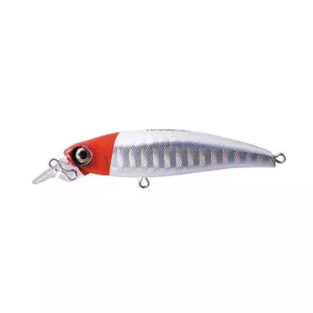 YO-ZURI Lure (Salt): Eva Minnow 55mm SHRH: Slash Hologram Red Head