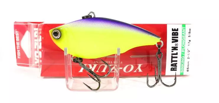 Yo Zuri Rattl n Vibe 65 мм вибрационная тонущая приманка R1160-PUCL (4640)