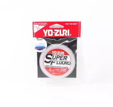 Yo Zuri Super Fluoro Фторуглеродный поводок 30 ярдов 6 фунтов 0,215 мм R1482-NC (8601) чистый