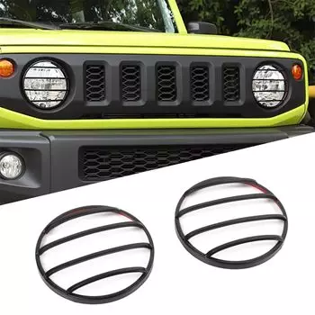 YOCTM Передняя крышка фары Suzuki Jimny JB64 JB74 2019 2020 2021 2022 2023 Защитная накладка на фару Декоративная защита фар Внешние детали Аксессуары чёрный