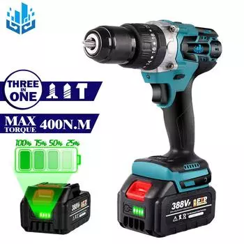 Yofidra 650NM 13MM бесщеточная электрическая дрель 25+3 Torque беспроводная ударная дрель литий-ионная электрическая отвертка для Makita 18V аккумулятор Without Battery