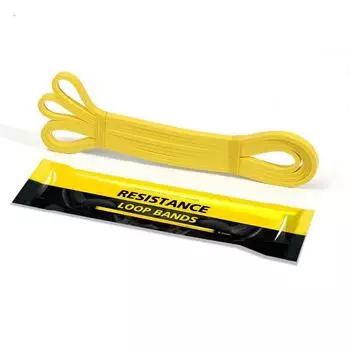 Yoga Belt Fitness Pull Strap Men and Women Training Resistance Band Flat Rubber Band Strain Relief Bushing Women s Elastic Band Hip Exercise Band Yellow (5-15 pounds)