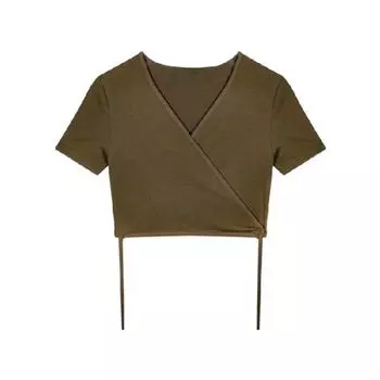Yoga Clothes Top Women Thin Short sleeve Female t-shirt Running Sports Training Breathable Strap Fitness Workout Clothes Summer Curry S