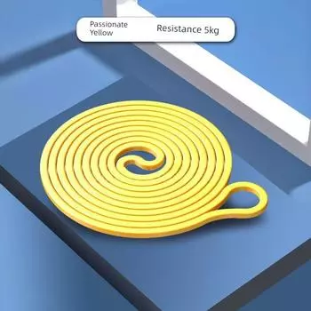 Yoga Elastic Band Female Fitness Men and Women Resistance Hip Strength Training Ring Practice Stretch Tension Band Practice Handy Gadget Hip Ring [[Yellow] 2-15 lb pull