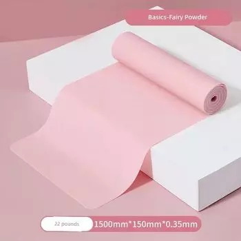 Yoga Elastic Band Fitness Women Back Stretching Artifact Open Back Open Shoulder Stretch Stretching Rehabilitation Training Tension Band [Standard Edition-Fairy Powder] 1.5 m 22 lb