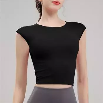 Yoga Integrated Sports Bra For Women, High-end, Comfortable, Beautiful Back, Fitness Vest, Tight Fitting Round Neck Yoga Bra, Worn Externally L