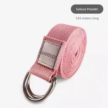 Yoga Rope Yoga Aid Stretch Belt Polyester Cotton Non-Stretch 2.5M Stretch Strap Leggings Yoga Rope Dance 1.83m cherry powder