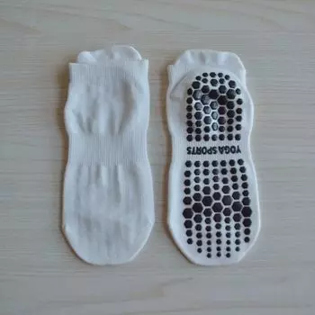 Yoga Socks Boneless Suture Girls Professional Fitness Dance Pilates Short Socks Spring and Autumn Pure Cotton Athletic Socks White