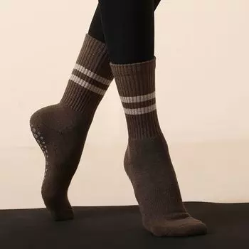 Yoga Socks Fall and Winter Non Slip Professional Tube Socks Women s Outwear Long Socks Indoor Floor Pilates Socks Sports Fitness Socks