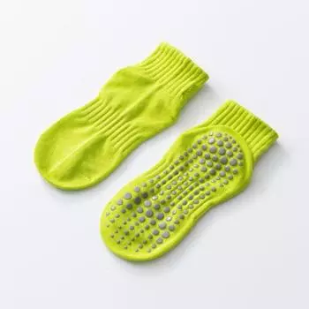 Yoga Socks Non Slip Professional Female Pilates Socks Indoor Sports Fitness Room Socks Adult Yoga Non-Slip Socks Fluorescent Green
