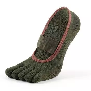 Yoga Socks Non Slip Professional Female Toe Socks Fitness Room Socks Adult Yoga Non-Slip Socks Pilates Socks Green