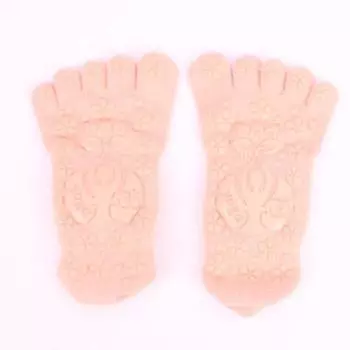 Yoga Socks Non Slip Professional Women s Toe Socks Small Size Fitness Non-Slip Socks Room Socks Adult Pilates Socks Y085-Orange (36-size 39 Upgrade)