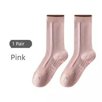 Yoga Socks Non Slip Professional Women s Sports Fitness Room Socks Adult Dance Yoga Non-Slip Socks Pilates Socks Pink
