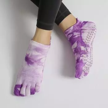 Yoga Socks Toe Socks Pilates Socks Professional Non-Slip Socks Women s Summer Indoor Fitness Socks Athletic Socks Toe Socks Orchid purple(Professional yoga socks])